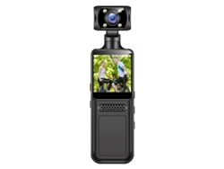Cámara de acción portátil HD 4K, minicámara de acción con rotación de 180° y visión nocturna. Mdug