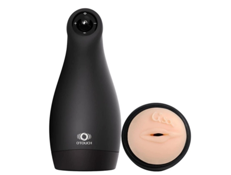 Masturbador Automático Masturbador para Hombres con 6 Modos de Vibración y 3 Modos de Succión Juguetes de Silicona para Adultos para Hombres Negro ...