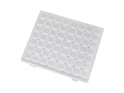 Caja De Almacenamiento Transparente Para Bordado De Diamantes Con Múltiples Compartimentos Para Joyas Y Manualidades.