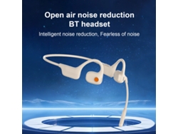 Fone De Ouvido De Condução Óssea Dg09 Bt 5.3 Cancelamento De Ruído Open-ear 270° Rotação Bateria Longa
