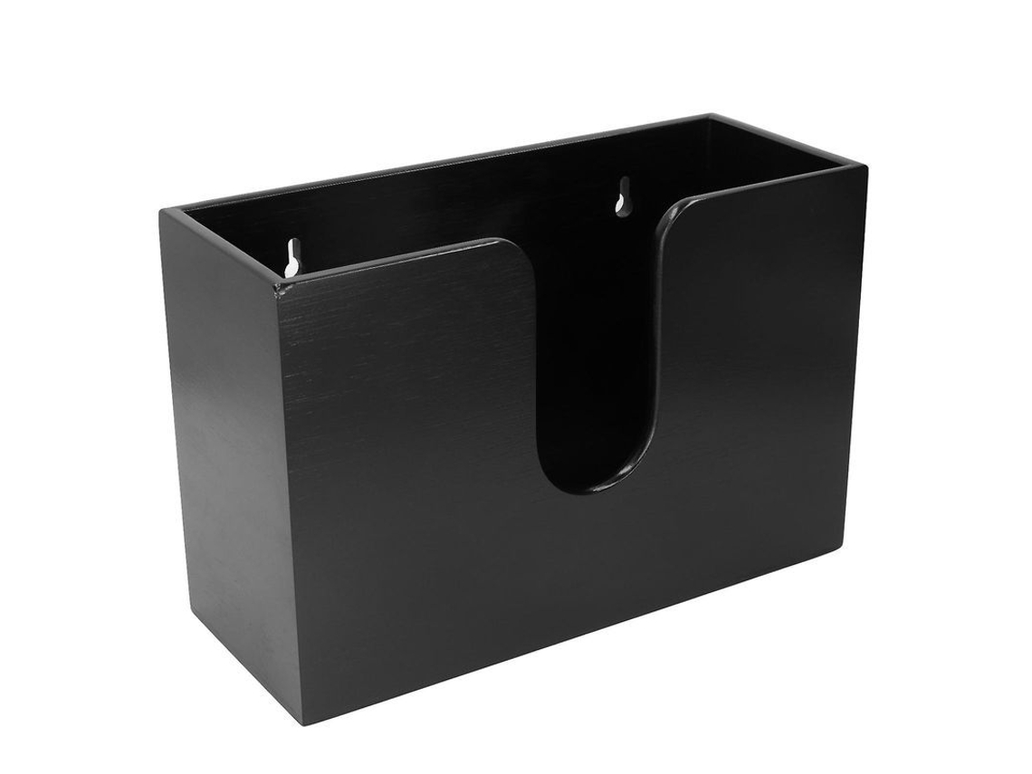 Dispensador De Toallas De Papel De Bambú 29x19x11.5cm Negro Pared/mesa Cocina Baño