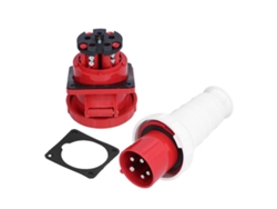 Enchufe Industrial Trifásico De 5 Pines, Ip67, Resistente Al Agua, 380-415 V, 63 A, 3p+n+e