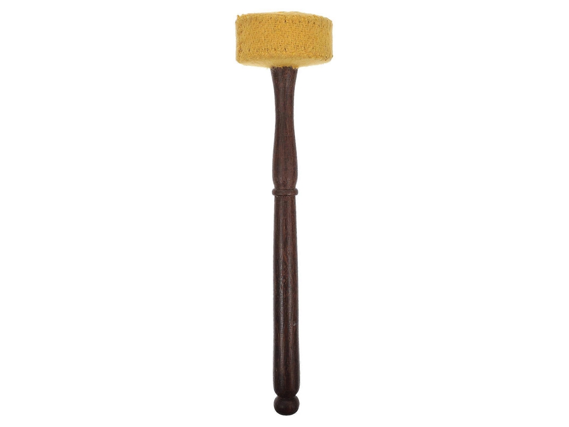 Omni-mazo De Cucharón Cantante De Madera Premium Práctico Para Yoga Y Meditación Color Amarillo 28x6,7x6,7cm Amarillo