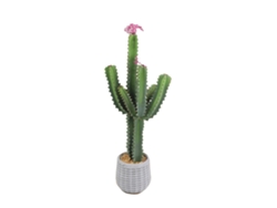 Cactus artificial, material EVA, dimensiones 30 x 20 x 92 cm, uso interior y exterior, ideal para decoración.