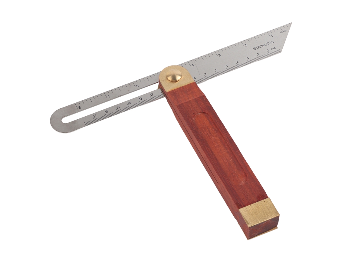 Regla De Ángulo Ajustable Para Carpintería, 9 Pulgadas, En Forma De T, Deslizante, De Caoba, Para Medir Trabajos De Carpintería.
