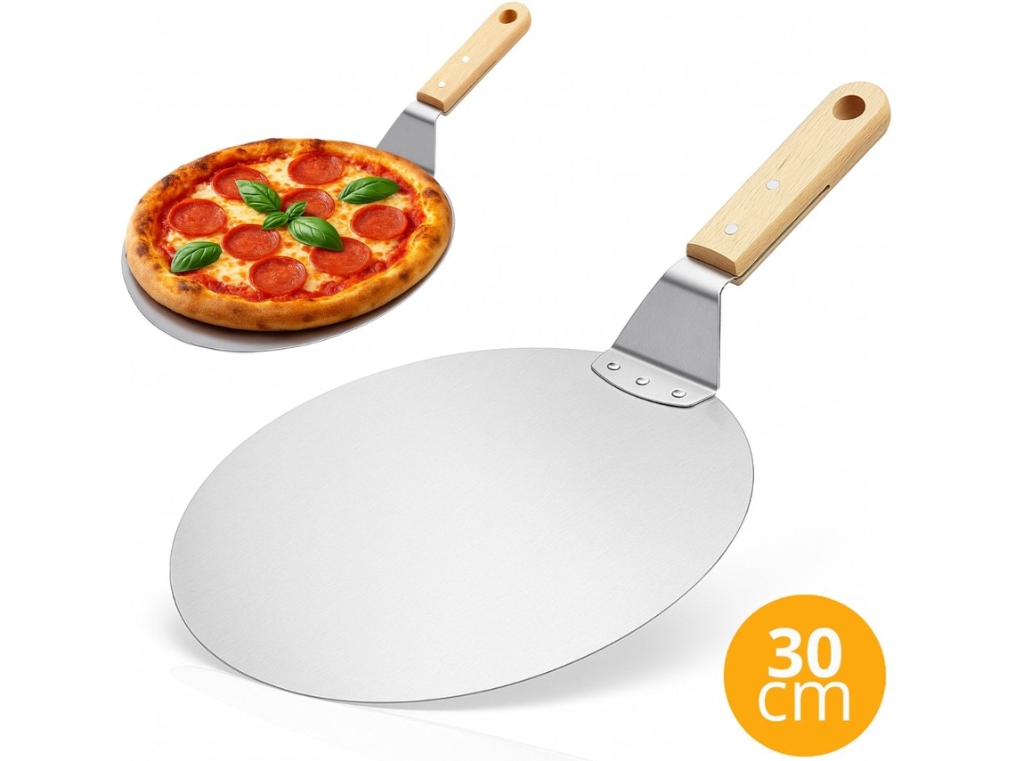 Pala Pizza Acero Inox 30cm, Para Horno Y Barbacoa, Utensilio Cocina