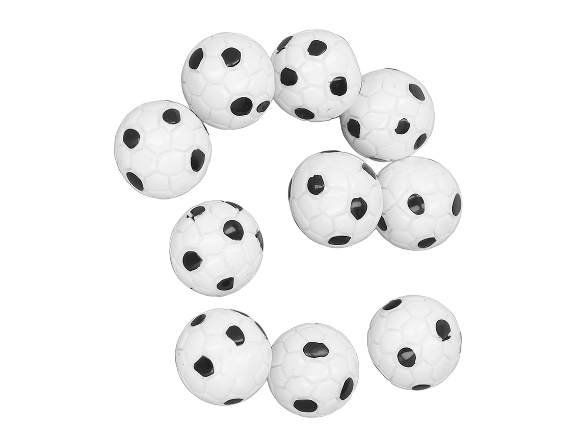 10pcs Futebol Miniatura Casinha De Bonecas 1:12 Decor Acessórios Esportivos Resina