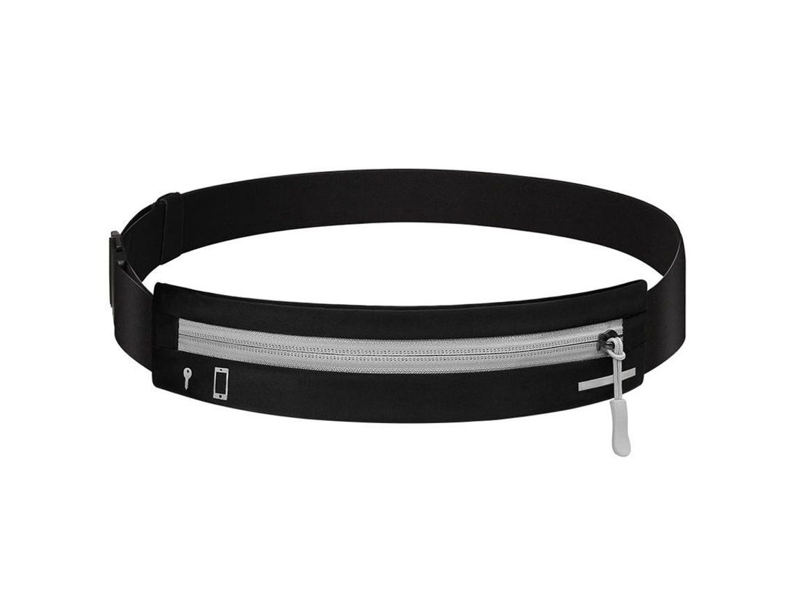 2026-bolsa De Cintura Deportiva Slim Linjou Impermeable Con Portátil Ajustable Para Running Y Deportes Al Aire Libre (negro)