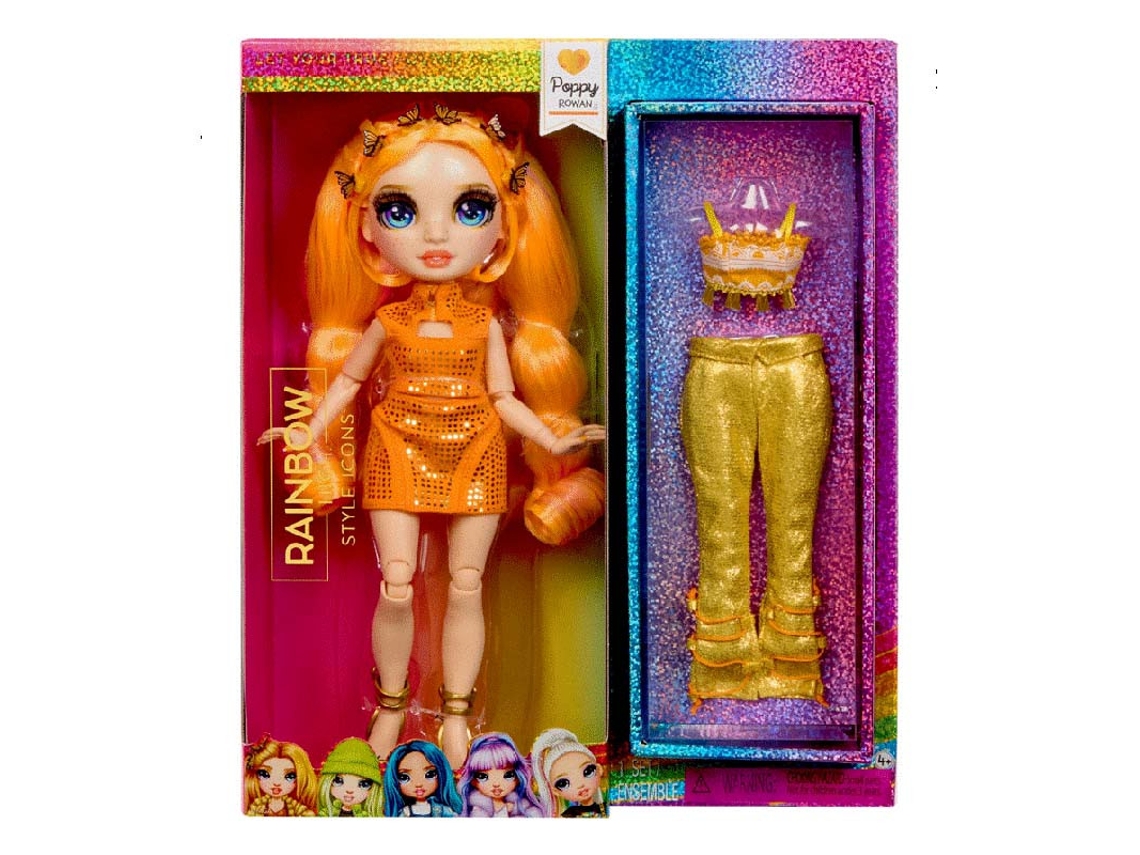Rainbow High Style Icons Fashion Dolls Poppy