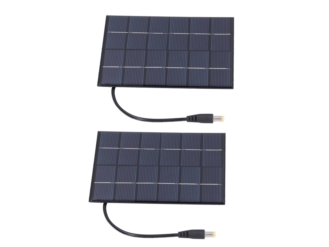2026 Store-panel Solar 2w 2pcs Cargador De Batería 3.7v Con Salida Dc5521 Para Luz Solar Alta Tasa De Conversión