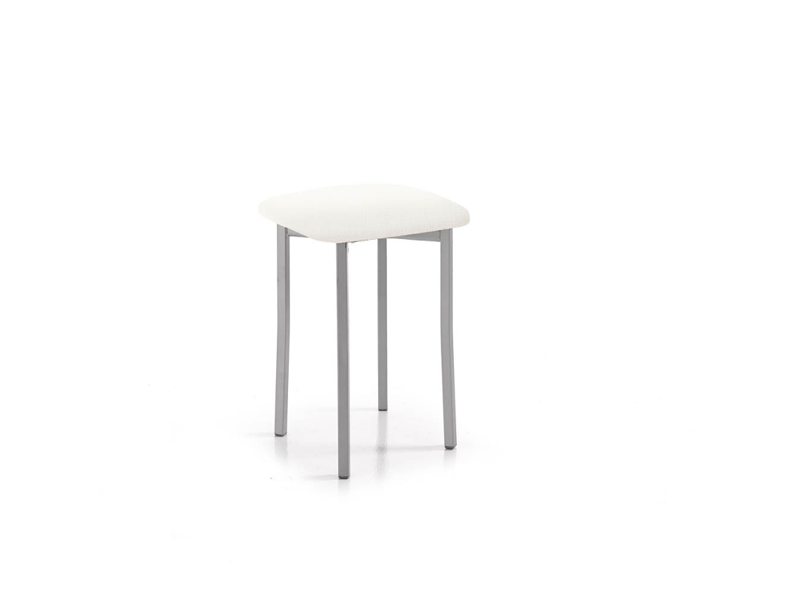 Banqueta Baixa de Cozinha Sonia 33x47x33cm Michigan Branco FANMUEBLES