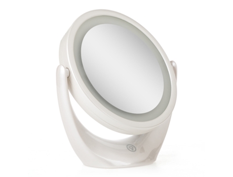 Espejo Iluminado Maquillaje LED 4200ºK 14,2Cm Recargable-Regulable Blanco 40.000H [SUN-ESLED-01-W] GREENICE