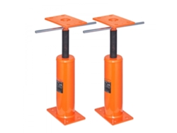 Gato De Suelo Ajustable 12-16" En Acero Q235, 2 Unidades, Capacidad 4399 Kg Cada Uno