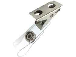 Paquete De 150 Clips Metálicos De Doble Orificio Para Insignias, Correas De Pvc, Carretes Para Credenciales Y Cinturones.