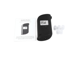 Detector de alcohol portátil con pantalla LCD y boquilla reemplazable, analizador de alcohol digital