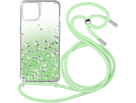 Carcasa iPhone 12 Pro Max AVIZAR Brillante con Cordón Verde