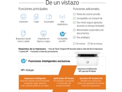 Impresora Multifunciones HP LaserJet M140WE (Multifunción - Laser Mono - Wi-Fi - Instant Ink)