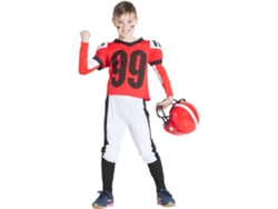 Disfraz de Niño DISFRAZZES Jugador De Rugby Rojo Y Blanco (Talla: 10 a 12 años)