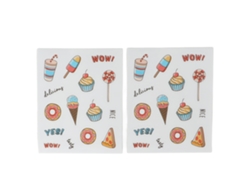2pcs Pegatinas De Cámara Instantánea Con Dibujos Animados Marco Decorativo Para Álbumes De Fotos Y Decoración De Cámara Postres