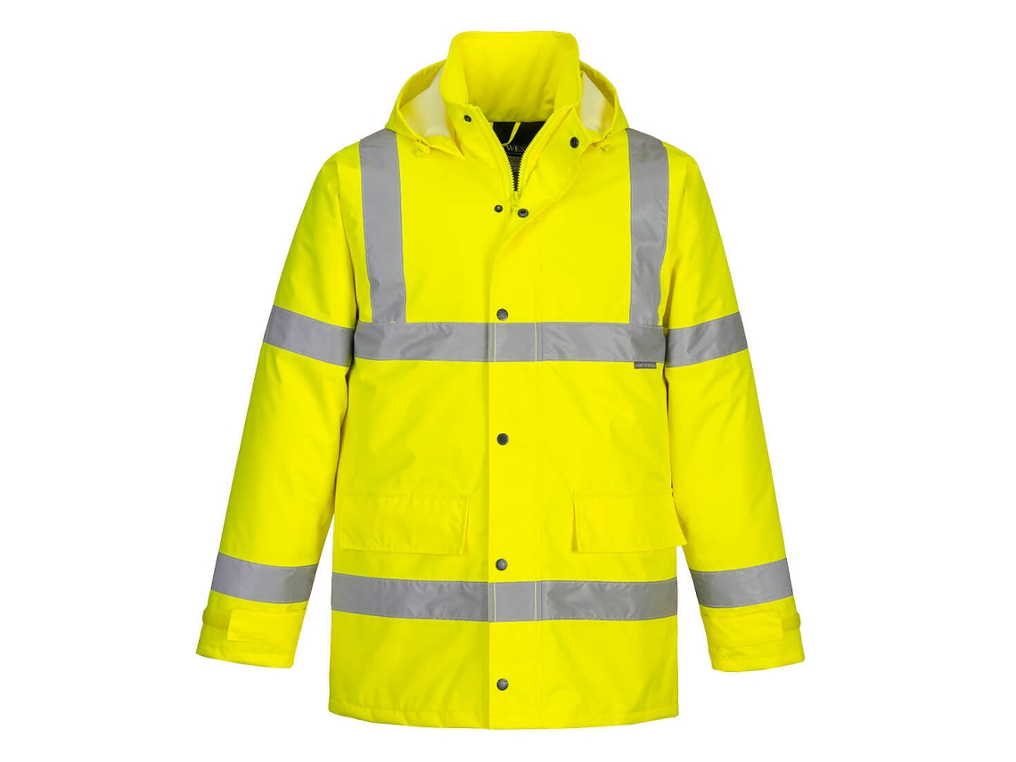 Chaqueta de tránsito invernal de alta visibilidad, color naranja / XXL