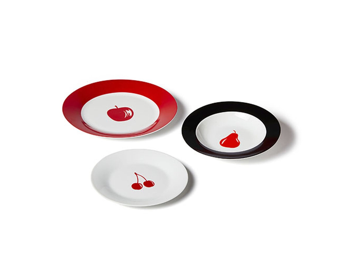 Set de Vajilla BENETTON FRUITS (Marrón - Rojo - Porcelana - 12 Piezas)
