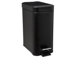 Cubo Rectangular Cierre Suave Acero Inoxidable 5L Negro 5 FIVE SIMPLY SMART
