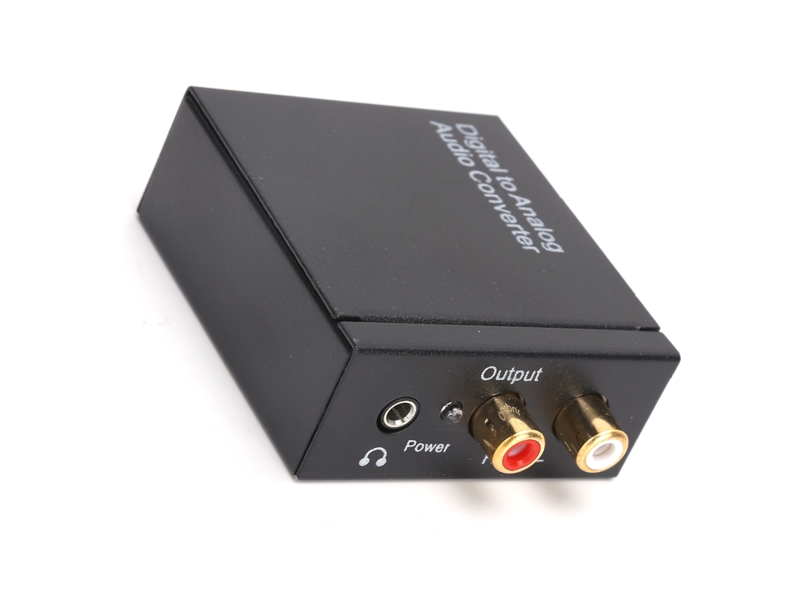 Convertidor De Audio Digital Óptico/coaxial A Analógico Rca L/r Con Cables Usb, Ópticos Y De Audio.