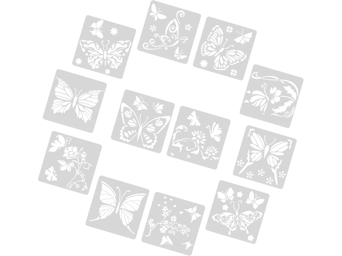 Plantillas Para Pintar, Patrones Sólidos Para Mascotas, Juego De 12 Diseños Calados Para Dibujo Artístico.