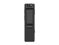 Minicámara grabadora de video, pequeña cámara inalámbrica con cinturón de seguridad, visión nocturna, detección de movimiento, multifuncional para interiores y exteriores Bestvite (negra)