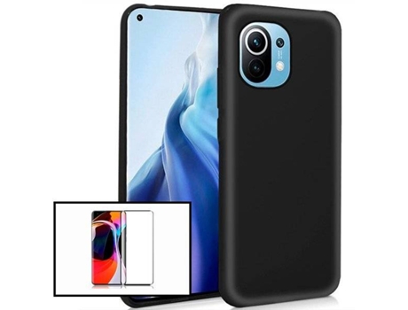 Kit Carcasa + Protector de Pantalla Xiaomi Mi 11 Lite 5G PHONECARE Negro