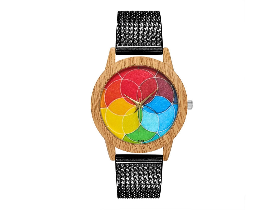 Reloj De Cuarzo Para Hombre Y Mujer Con Correa De Silicona O Malla Negro