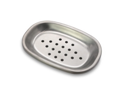 Jabonera De Acero Inoxidable Con Estante De Drenaje, Dos Niveles (silv Miu)