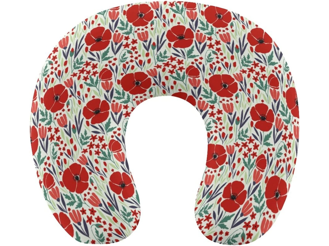 Almohada Forma Flores Amapola Espuma Viscoelástica Viscoelástica Fácil Relajación Cómodos Familia.brfácil