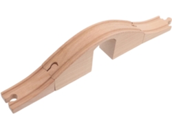 Puente Ferroviario De Madera En Miniatura, Raíles, Accesorios, Vía Férrea, Piezas Compatibles