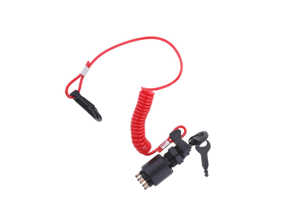 Conjunto De Chave De Ignição Com Fio Para Barco Com Cordão De Segurança