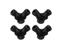Divisor de grifo en Y de 2 vías y 2 válvulas, conector divisor de manguera para manguera de jardín, grifo estándar, 4 piezas