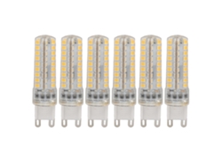 2026-6pcs Bombilla Led G9 Regulable 3w 270lm 72leds Para Lámpara De Mesa Pared Candelabro Sustitución 220v