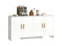 Aparador Tv 72 Polegadas 4 Portas Fechamento Suave Branco 152x40x80