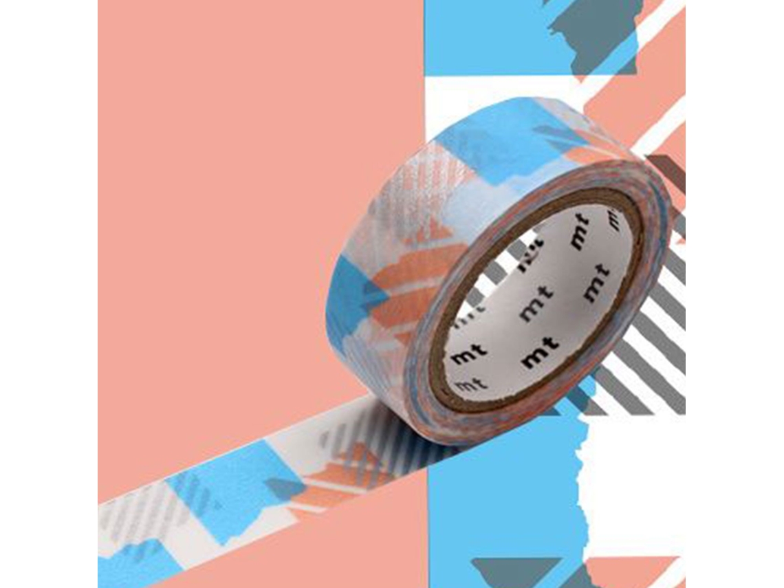 Cinta Adhesiva Azul y Rosa MASKING TAPE (1,5 cm X 7 m)