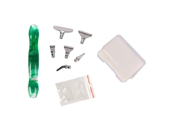 Bolígrafo Taladro Con Diamantes De Imitación, Mango Ergonómico, 6 Puntas Metálicas Para Manualidades, Color Verde.