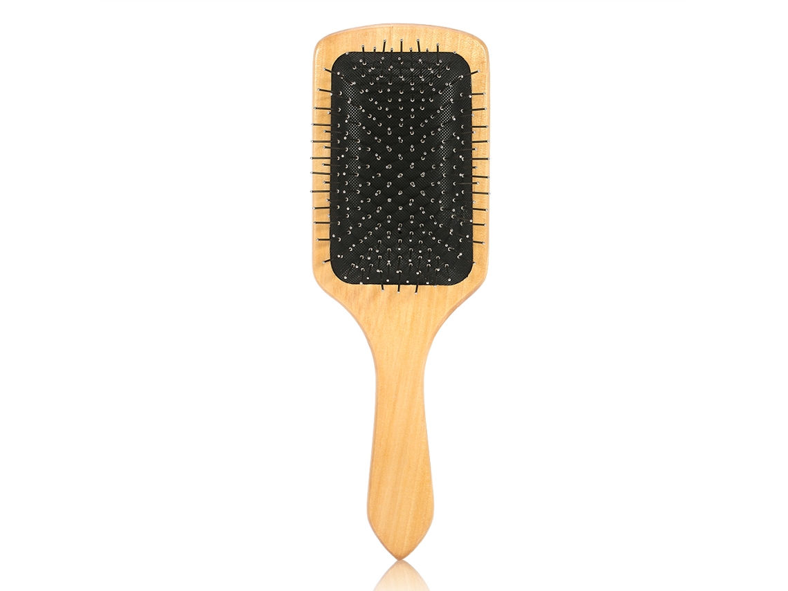 2026 - Peine de masaje para un cuero cabelludo sano, peine para el cabello de mujer, peine de madera y acero para el cuidado del cabello.