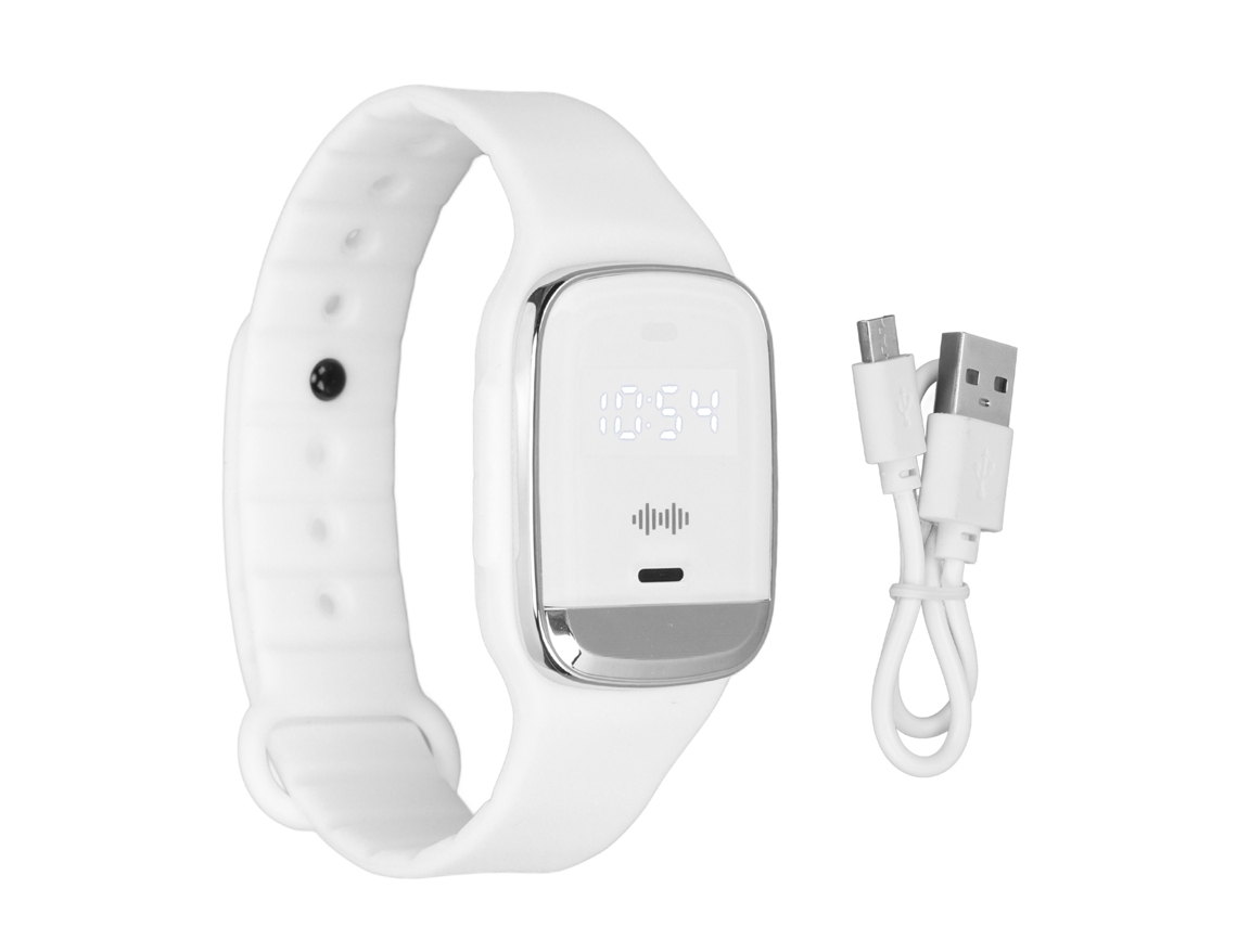 Pulsera Reloj Repelente De Mosquitos Ultrasónico Con Visualización De Hora Y Medición De Temperatura