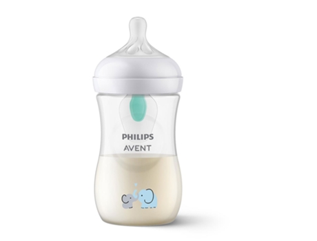 Mamadeira Natural Response Airfree 260 Ml Elefante Transparentephilips Avent