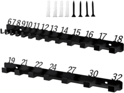Soporte Ajustable Para Llaves Inglesas - Soporte De Pared Para Utensilios De Cocina, Ideal Para Garaje O Cobertizo.