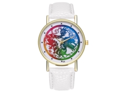 Reloj De Pulsera Zhoulianfa De Cuarzo Con Correa De Cuero Sintético, Estilo Nacional, Unisex, Blanco.