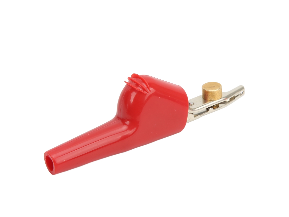 Pinza De Cocodrilo Para Prueba De Telecomunicaciones Sin Denudage Con Aiguille Ouverture 25mm J.60043rouge
