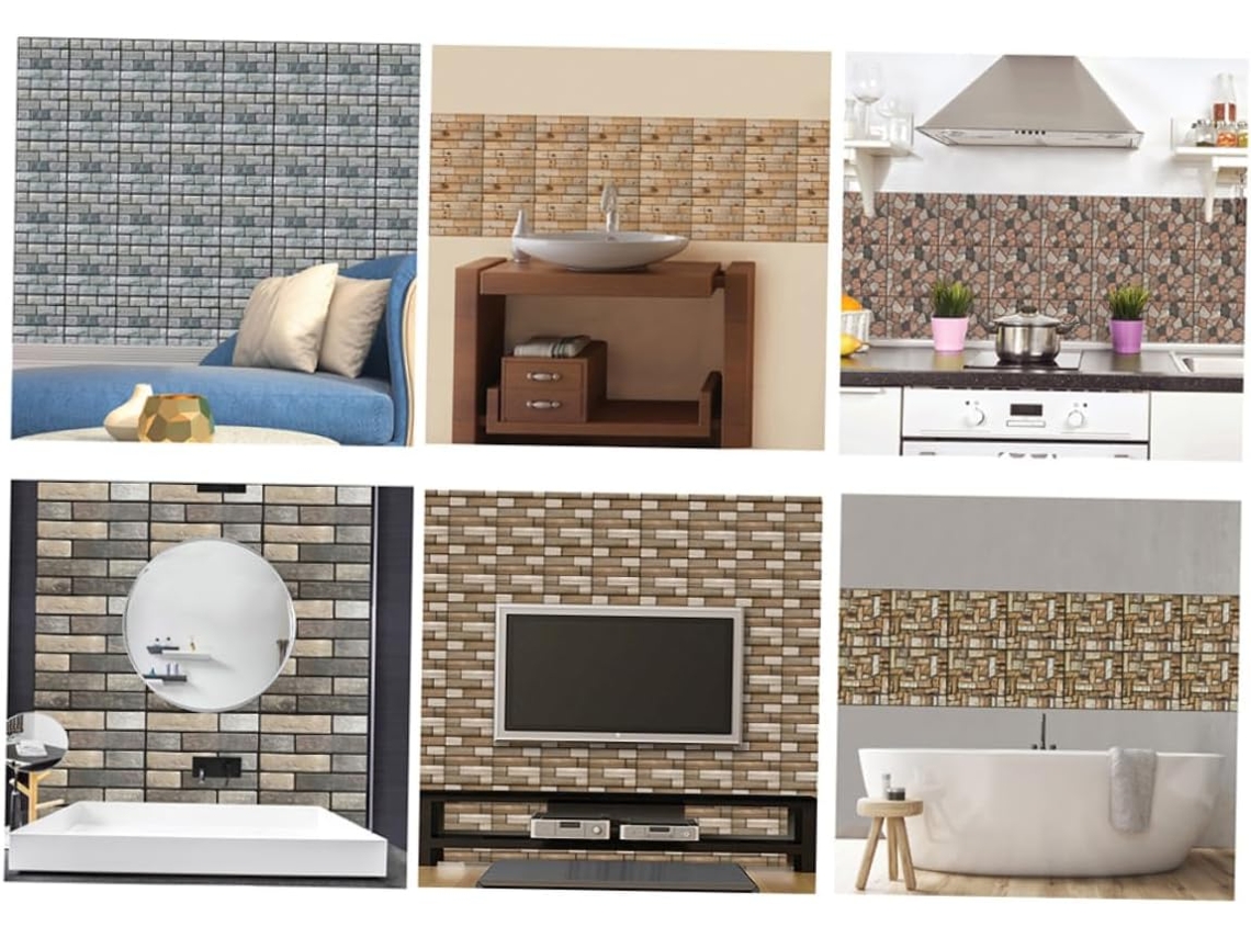 10 Pegatinas 3d Autoadhesivas Para Pared De Cocina, Vinilos Decorativos Para Pared