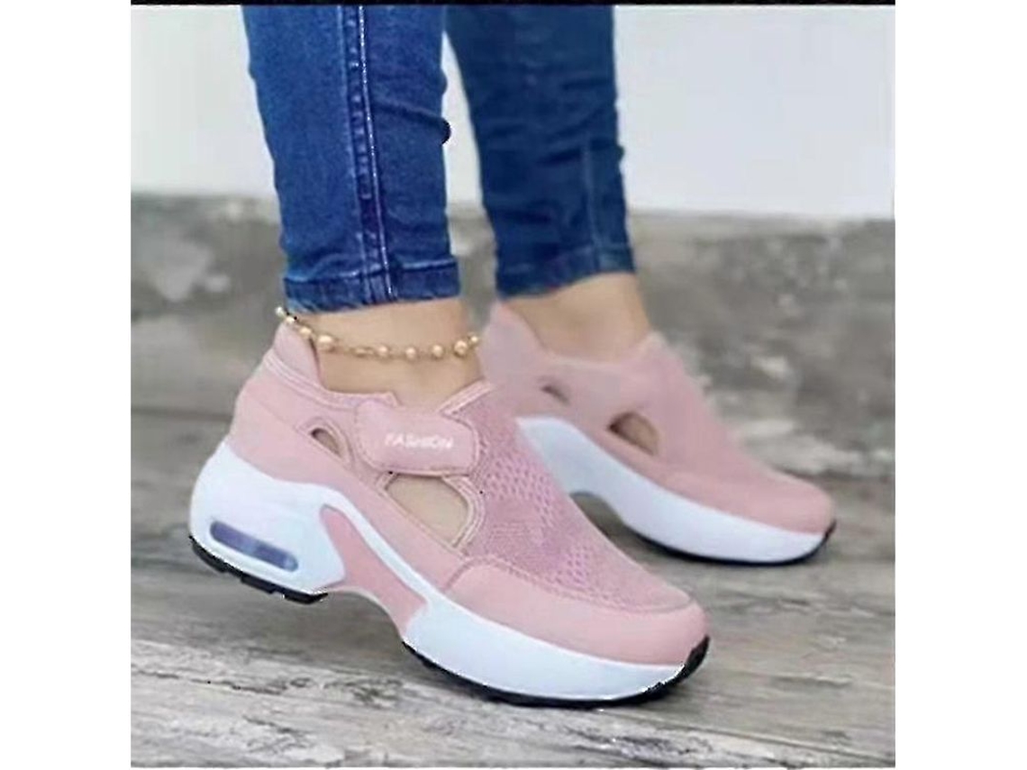 2026-zapatillas Deportivas Mujer Con Suela De Aire Ortopédica Tejida Voladora Para Caminar Pareja