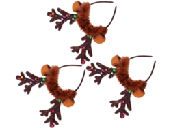 3pièces Diadema De Noël Lumineux Renne Avec Led Décoration Pour Cabello Mujer Y Garçon Fille Lot