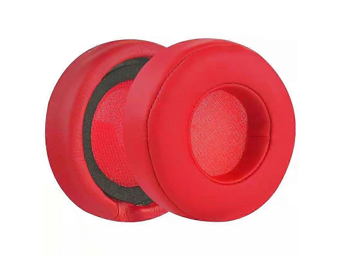 2 almohadillas de repuesto de piel sintética para auriculares Beats Studio Pro rojas